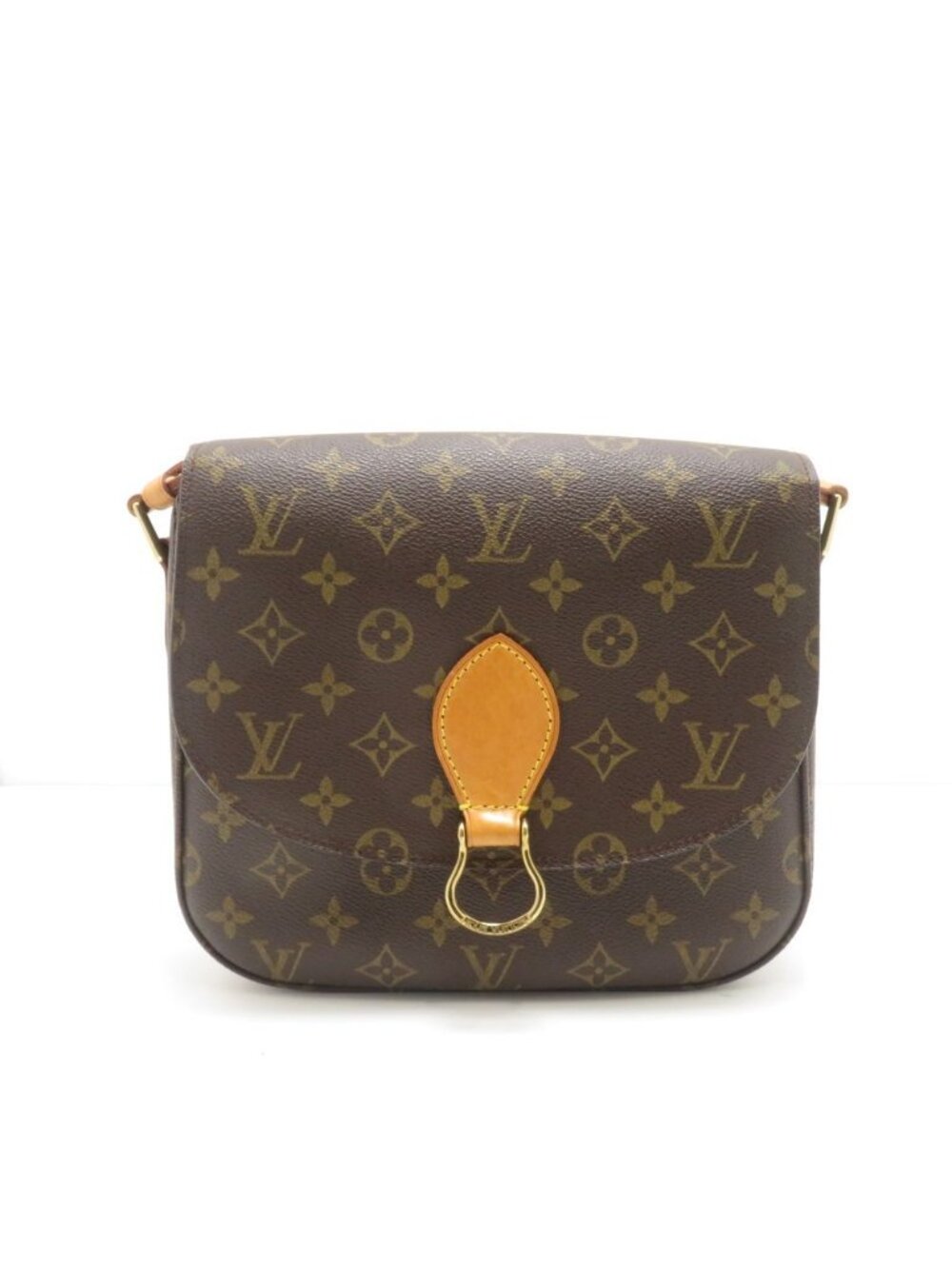 Louis Vuitton Saint-cloud 24 Monogram Shoulder Bag Canvas Brown